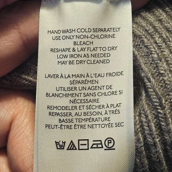 Free People Off Shoulder Sweater Dress Gray Med Cozy Quiet Luxury Dark Academia - Picture 7 of 15